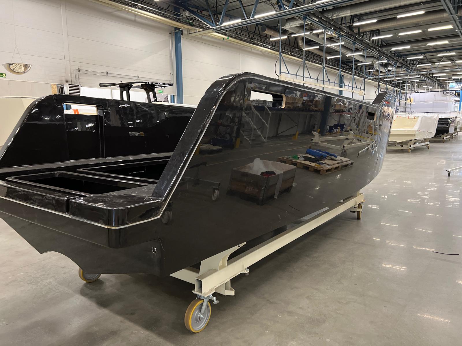 Hull build in a Stockholm production facility