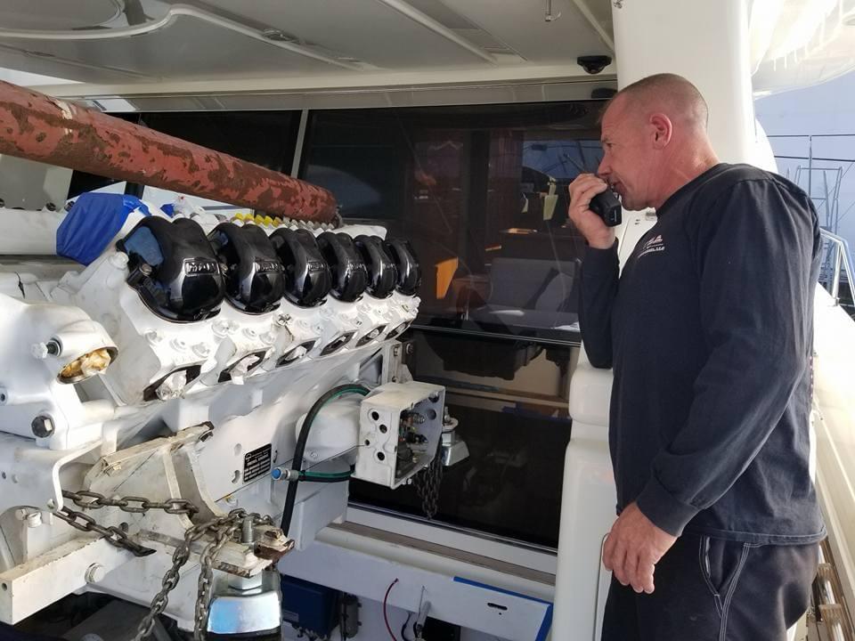 Earlier field inspection work in an engine room