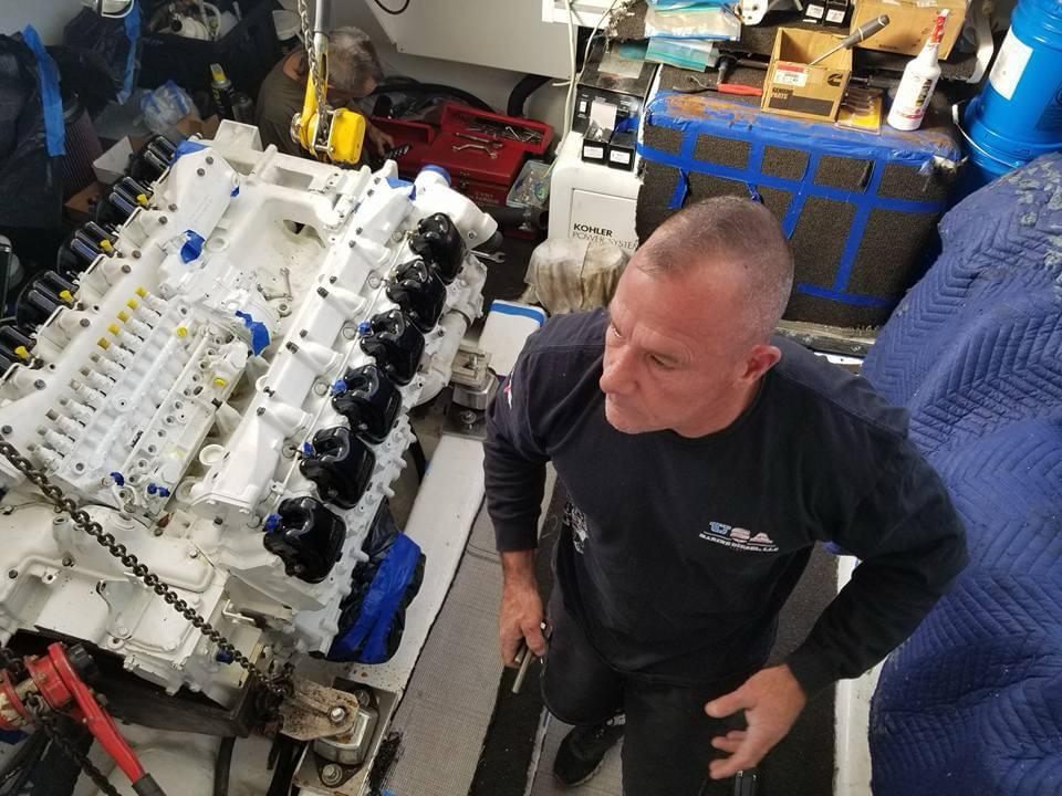 Engine-room inspection from Jason's earlier field work